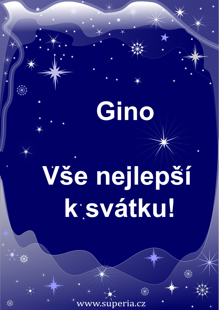 Gina (7. z), obrzkov pnko, pn, blahopn k svtku, jmeninm ke staen pro Ginuka, Gini, Ginainka, Ginuinka, Gininka, Ginaineka, Ginka, Ginineka