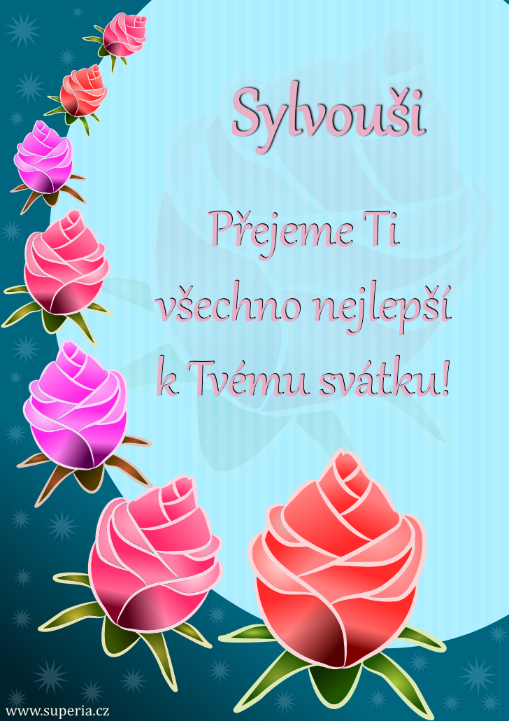 Sylvestr (31. prosinec), obrzkov pnko, pn, gratulace k svtku, jmeninm ke staen pro Sylvou, Sylvneek, Sylva, Sylvestrneek, Sylvestrnek, Sylvneek, Sylvy, Sylvnek, Sylvouek