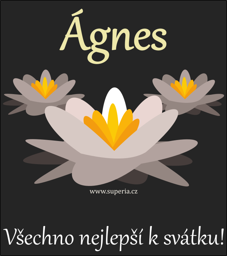Ágnes - 2. března 2024 - veršované sms přání, blahopřání, přáníčko k svátku, k jmeninám