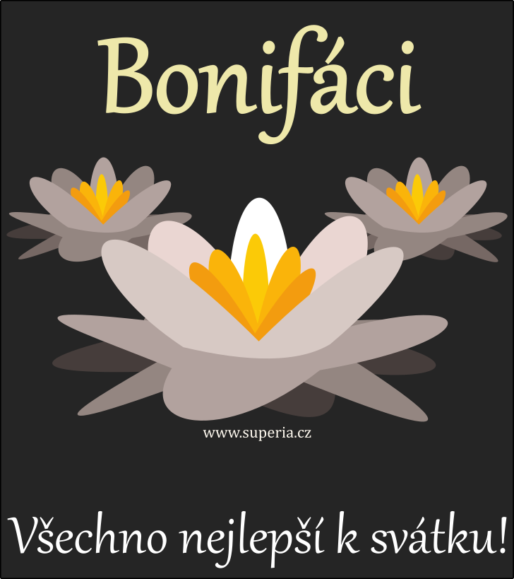 Bonifc - 14. kvtna 2024 - obrzkov blahopn k svtku, jmeninm