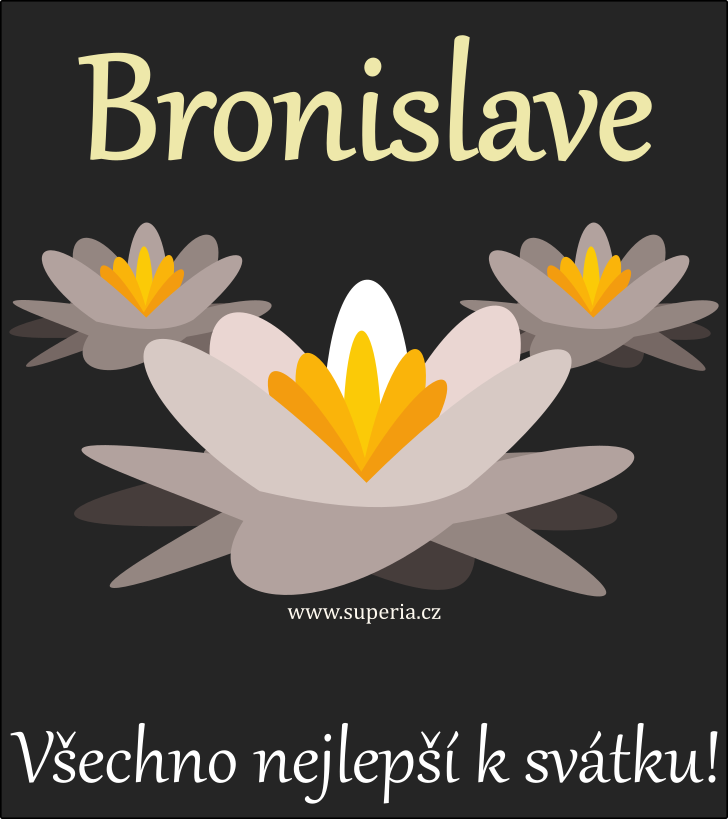 Bronislav (3. z), obrzkov pn, pn, gratulace k svtku, jmeninm ke staen na email, mms. Slveek, Slvek, Broa, Slva, Bronk, Bronk