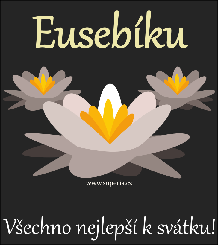 Eusebia (14. srpna), obrzkov pn, pnka, gratulace k svtku, jmeninm ke staen na email, mms. Eubinuka, Eusebinka, Eusebineka, Eusebijka, Eubineka, Eusebinuka, Eubinka