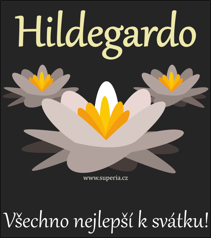 Hildegarda - 17. z 2024, gratulace ke svtku dtem, dtem pnko k svtku