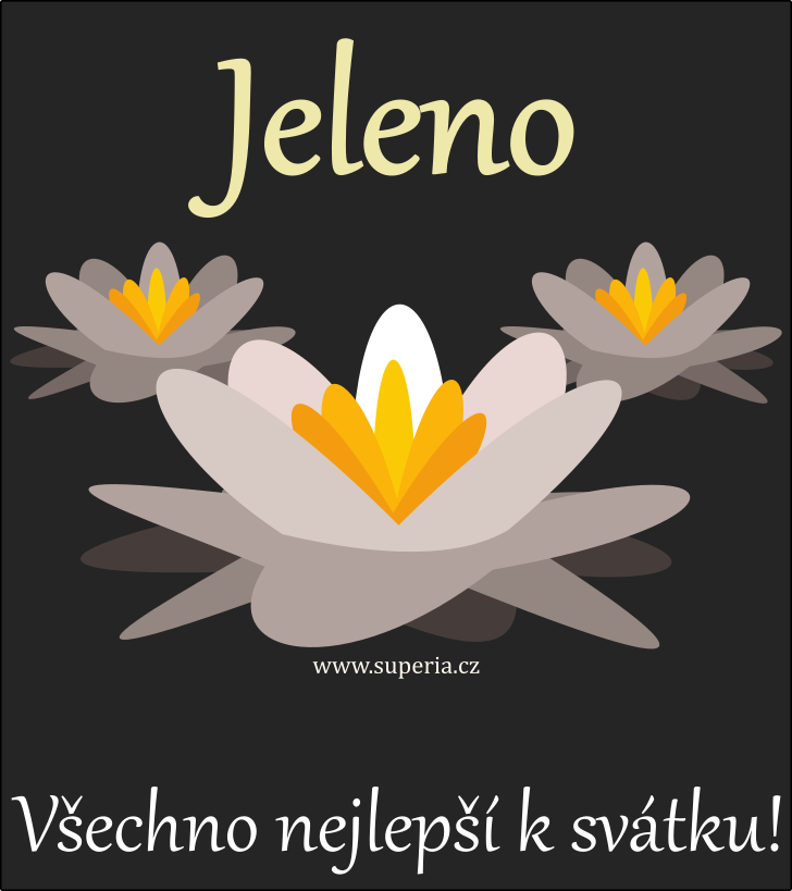 Jelena (18. srpen), blahopn, pn, gratulace k svtku, jmeninm, obrzek s textem. Jelenka, Jela, Jeluka