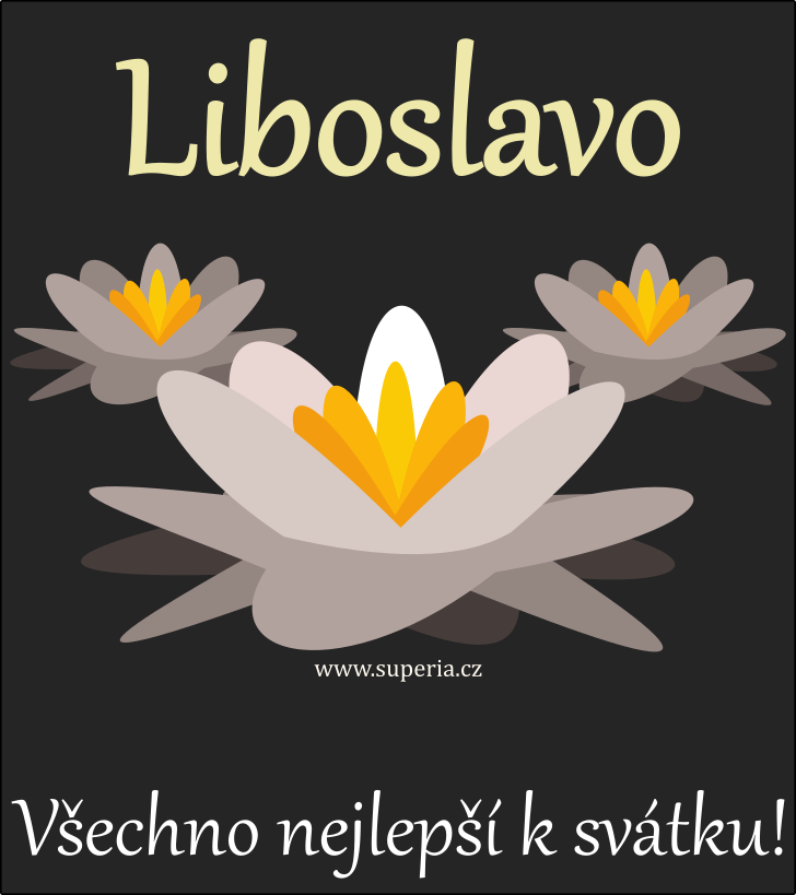 Liboslava (23. ervence), obrzkov pn, pnka, pnka k svtku, jmeninm ke staen na email, mms. Libuka, Liboslvinka, Libuneka, Liboslvka, Libuinka, Libunka