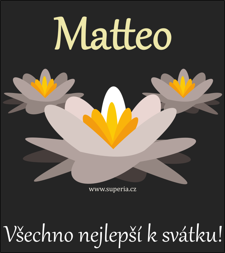 Matteo - pn k svtku rozdlen podle jmen