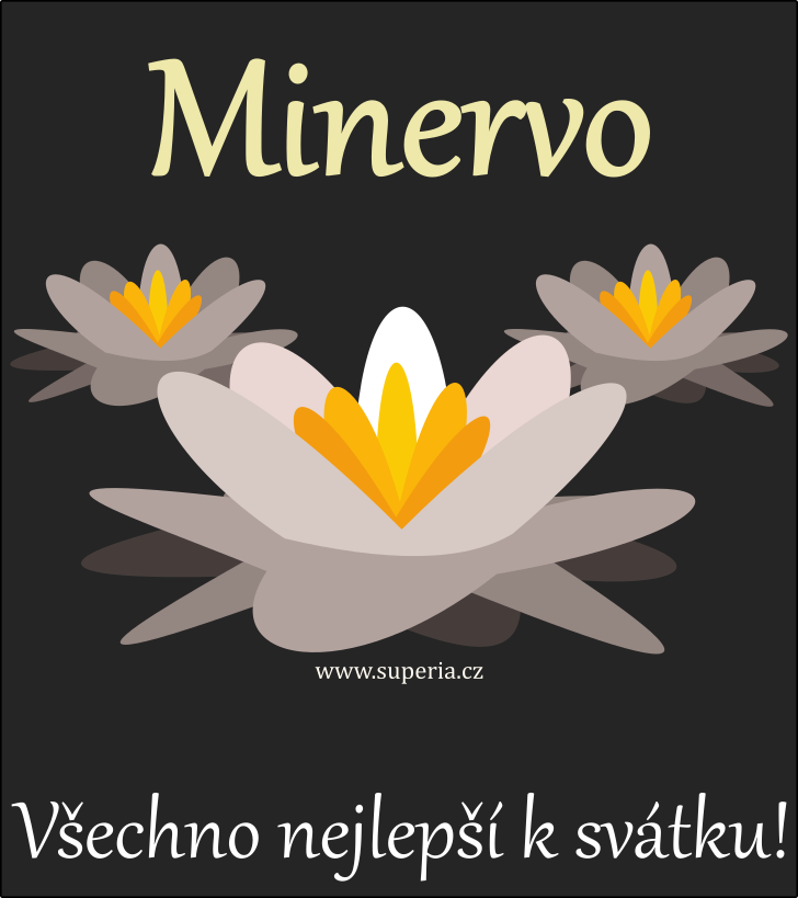 Minerva - 3. kvtna 2024, verovan pnka k svtku podle jmen, gratulace ke svtku jmna osob