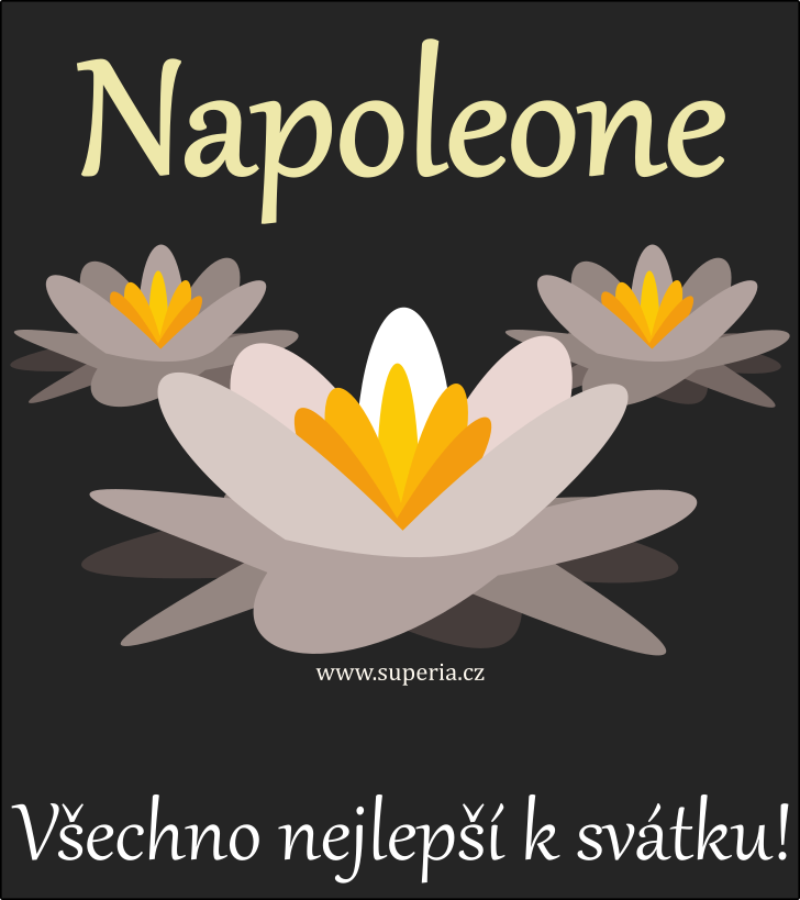 Napoleon (15. srpen), obrzkov pnko, pn, gratulace k svtku, jmeninm ke staen pro Leonek, Poldk, Neapolek, Polda, Napoleonek