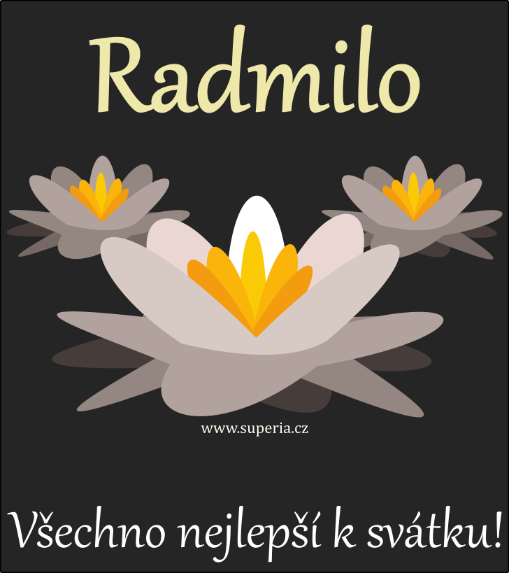 Radmila (3. leden), pn, pn, pn k svtku, jmeninm ke staen na email, mms. Radunka, Ra, Radmilka, Milka, Radka, Radnka, Mla